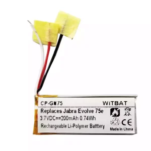 Bateria para auscultadores Jabra HSC100W,Evolve 75e,AHB621333H