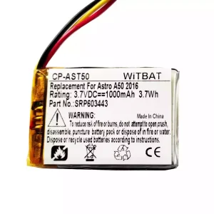 Bateria para auscultadores Astro A50,Astro A20,Astro A38,HyperX Cloud Core Wireless