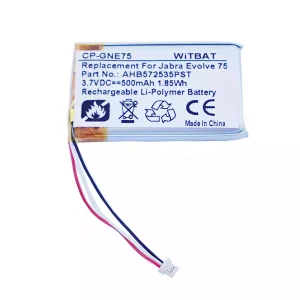 Bateria para auscultadores Jabra Evolve 75,Evolve 75 UC,Evolve 75 SE,AHB572535PST