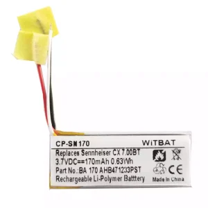 Bateria para auscultadores Sennheiser CX 7.00BT,Sennheiser Momentum In-Ear estojo de carregamento