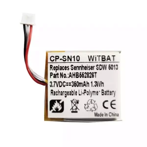 Bateria para auscultadores Sennheiser GSP 350,GSP 500,GSP 670