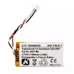 Bateria para auscultadores Sennheiser BAP 800,AHB571935PCT-03