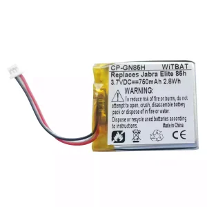 Bateria para auscultadores Jabra Elite 85h,Jabra Elite 75t,Evolve2 85,PL661935V