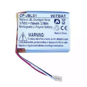 Bateria para auscultadores JBL Soundgear Sense Earphone estojo de carregamento