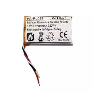 Bateria para auscultadores Plantronics BackBeat FIT 3100 3200 TWS Earbuds Wireless Bluetooth Earphones estojo de carregamento