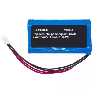 Bateria para altifalante Philips ShoqBox SB500