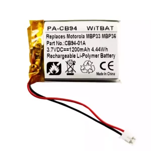 Bateria para altifalante Motorola Sonic Play 100,MBP33,MBP36,CB94-01A