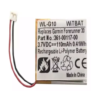 Bateria para Garmin Approach S40,Forerunner 30,361-00117-00