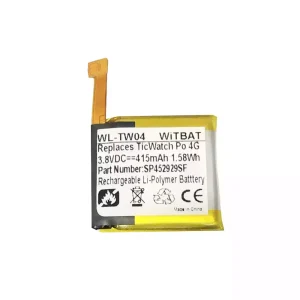 Bateria para TicWatch S2 TicWatch E2 WG12016,SP452929SF