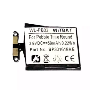 Bateria para Pebble Time Round,SP301618AE
