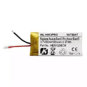 Bateria para Huawei Band 3 Pro,Honor Band 5,HB351329ECW