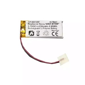 Bateria para SONY Walkman NWZ-B133F,NWZ-B135,NWZ-B142F,NWZ-152F,NWZ-B162F,NWZ-B172F,NWZ-B173F,NWZ-B183F