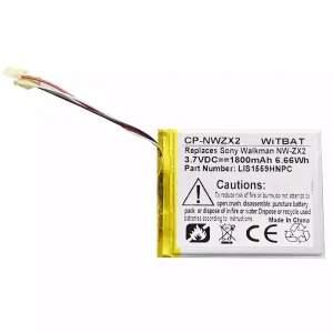 Bateria para SONY NW-ZX2,LIS1559HNPC